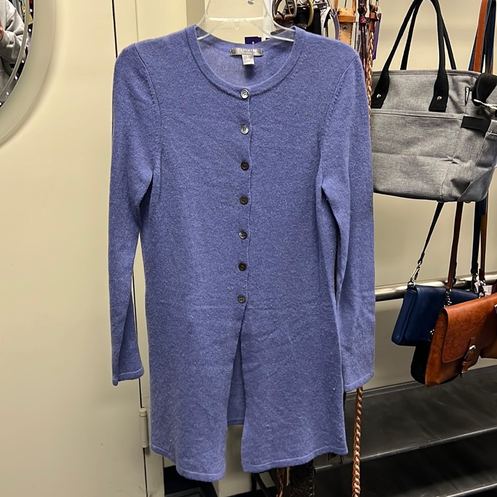 ⭐️ Charter club cashmere cardigan purple